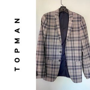 🔥HOT SALE🔥 Topman Skinny Plaid Blazer